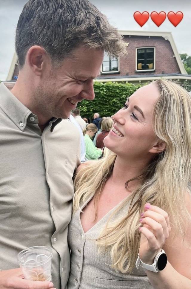 Maarten en zijn nieuwe vriendin Naomi.